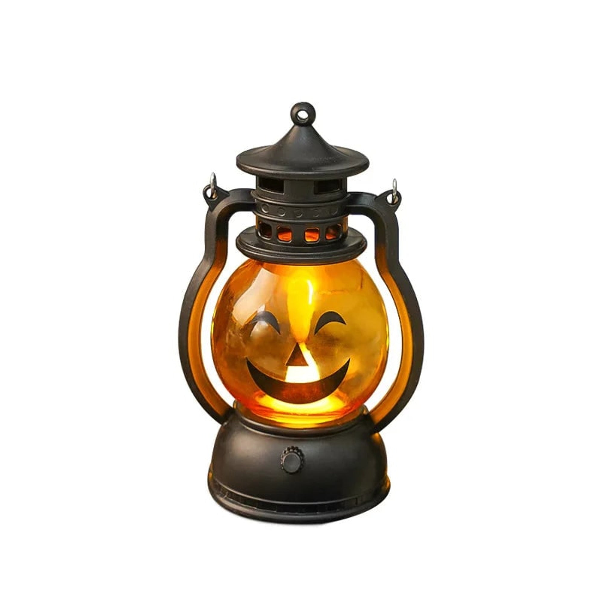 Halloween Light Battery-Operated Halloween Lantern Light With LED Glow Haunted House Candle Lamp Design And Softly Glowing Face For Halloween Decor - Image 4