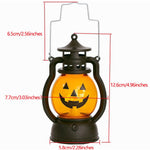 Halloween Light Battery-Operated Halloween Lantern Light With LED Glow Haunted House Candle Lamp Design And Softly Glowing Face For Halloween Decor - Image 7