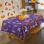 Halloween Party Decor Tablecloth With Spider Web Design - Image 4