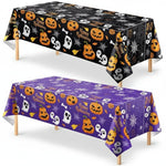 Halloween Party Decor Tablecloth With Spider Web Design - Image 5