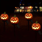 Halloween Pathway Lights Lighted Jack-O-Lantern Plastic Stake Outdoor Decor - Image 4