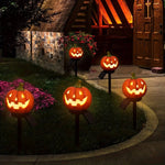 Halloween Pathway Lights Lighted Jack-O-Lantern Plastic Stake Outdoor Decor - Image 6