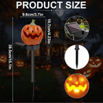 Halloween Pathway Lights Lighted Jack-O-Lantern Plastic Stake Outdoor Decor - Image 9