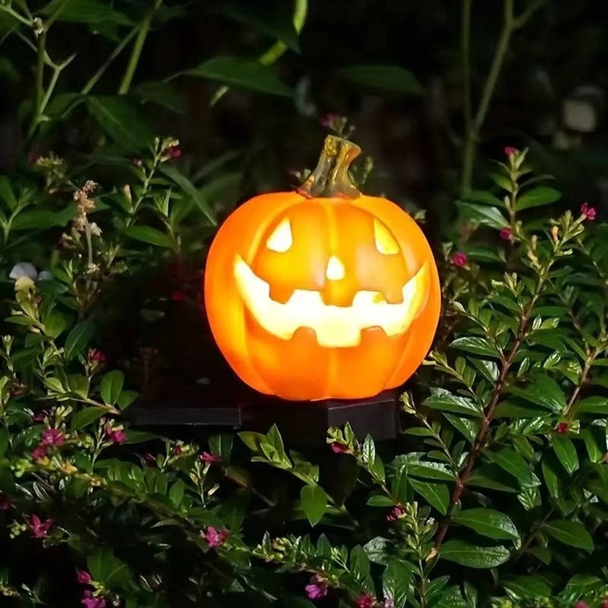 Halloween Pathway Lights Lighted Jack-O-Lantern Plastic Stake Outdoor Decor - Image 7
