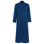 Halloween Priest Costume Robe With Button Front And Ankle-length Silhouette For Authentic Ecclesiastical Look - Image 3