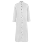Halloween Priest Costume Robe With Button Front And Ankle-length Silhouette For Authentic Ecclesiastical Look - Image 2