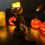 Halloween Pumpkin Figurine With Spooky Glowing Design Perfect Halloween Decor For Eerie Seasonal Displays - Image 1