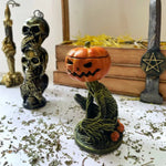 Halloween Pumpkin Figurine With Spooky Glowing Design Perfect Halloween Decor For Eerie Seasonal Displays - Image 6