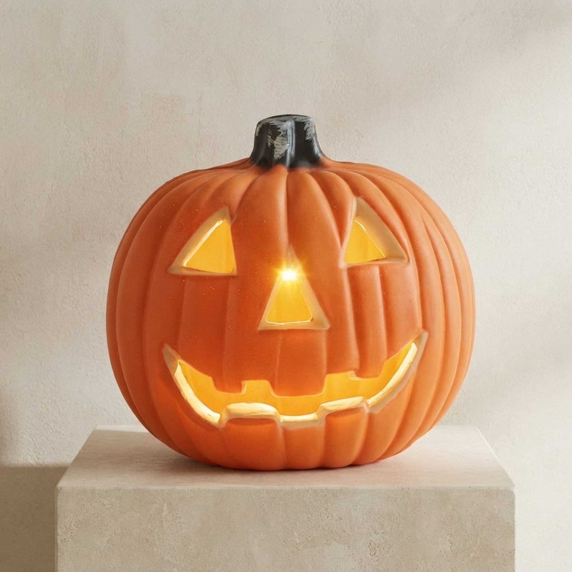 Halloween Pumpkin Lantern LED Battery Operated Halloween Decoration With Warm LED Light And Cordless Battery Operation - Image 1