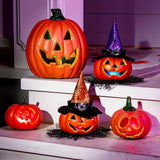 Halloween Pumpkin Lights LED Light Up Pumpkins With Soft Spooky Glow Battery Operated Freestanding Display For Halloween Decor - Image 3