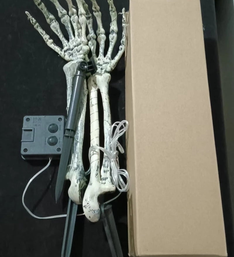 Halloween Skeleton Hand Solar Lights Outdoor Garden Stake Decor Powered - Image 3