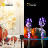Halloween Skeleton Hand Solar Lights Outdoor Garden Stake Decor Powered - Image 2