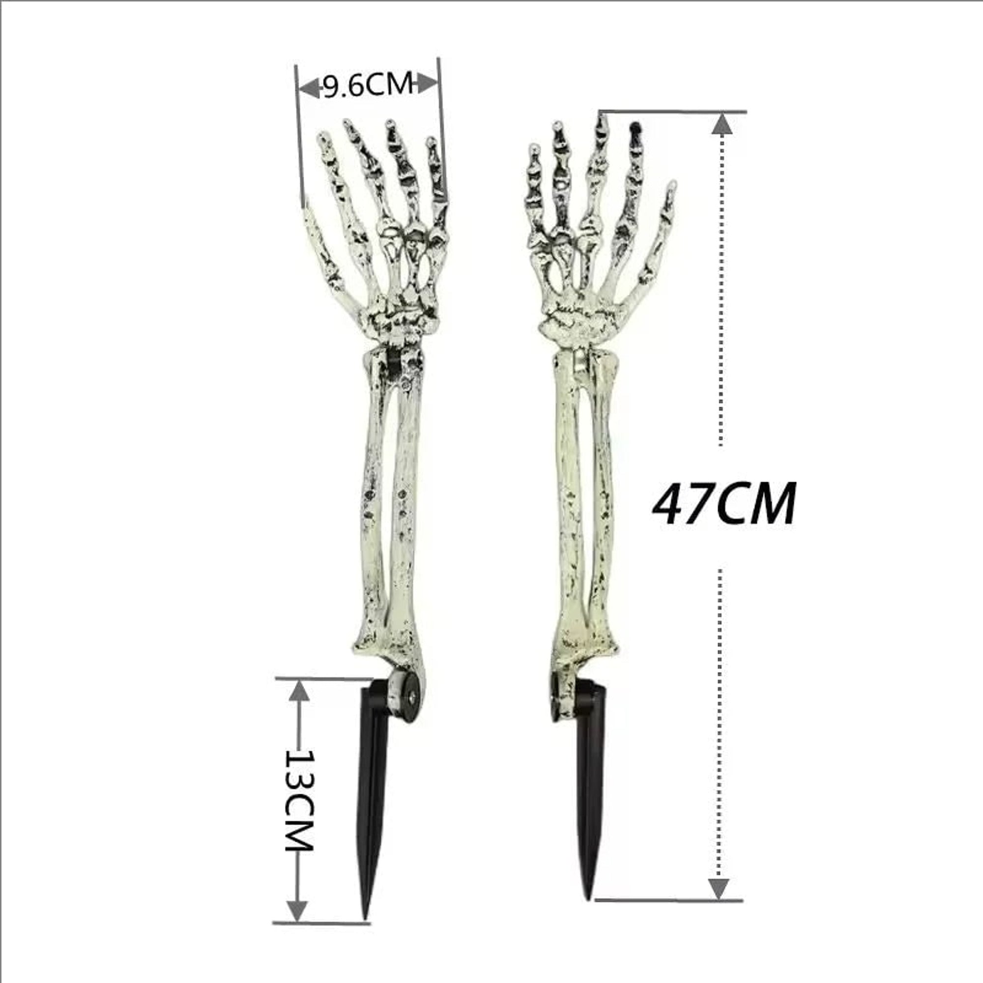 Halloween Skeleton Hand Solar Lights Outdoor Garden Stake Decor Powered - Image 4