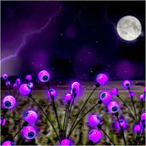 Halloween Solar Lights Garden Decor Stakes Eyeball Plastic Outdoor Yard - Image 1