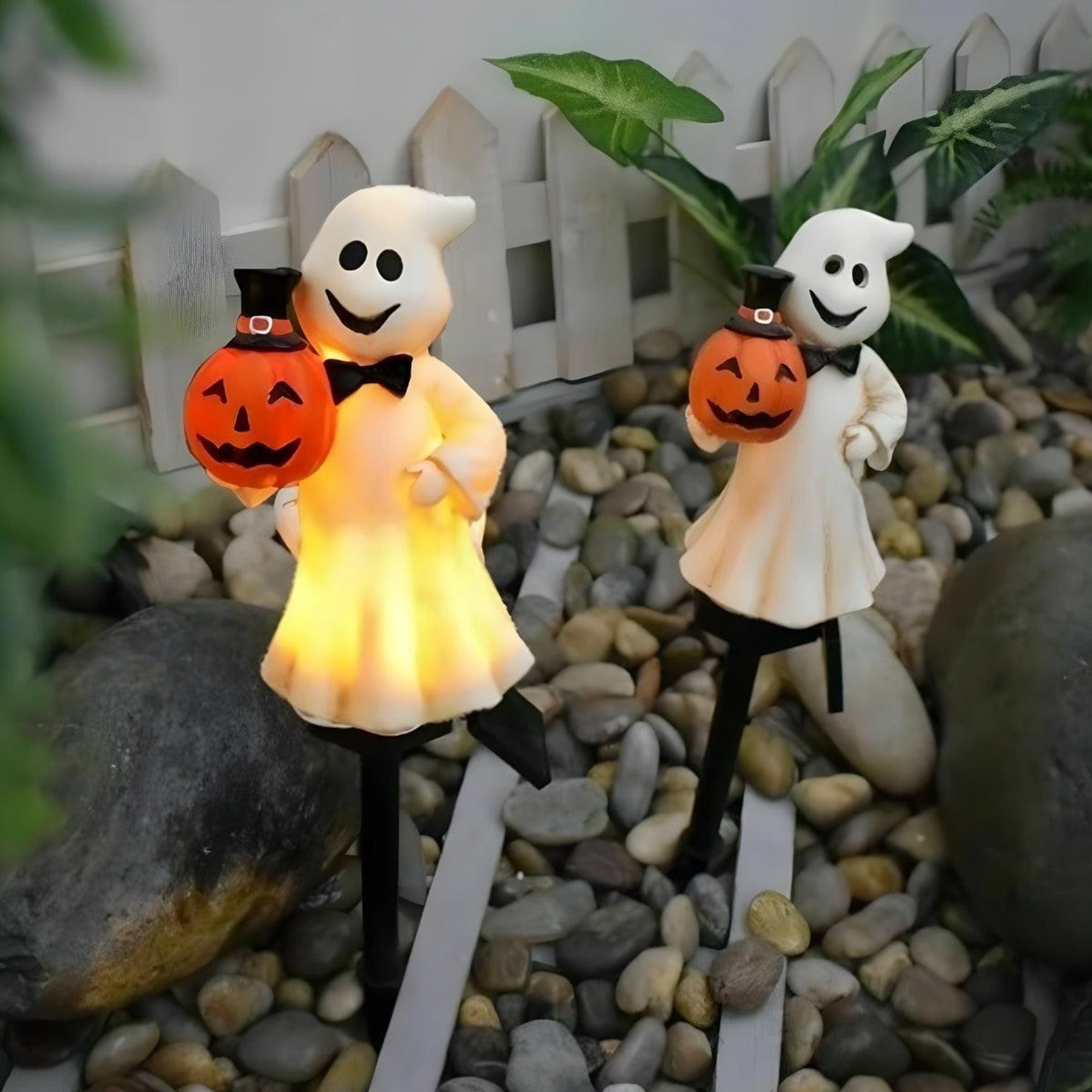 Halloween Solar Lights Outdoor Decorations Figurines For Pathway Garden - Image 3