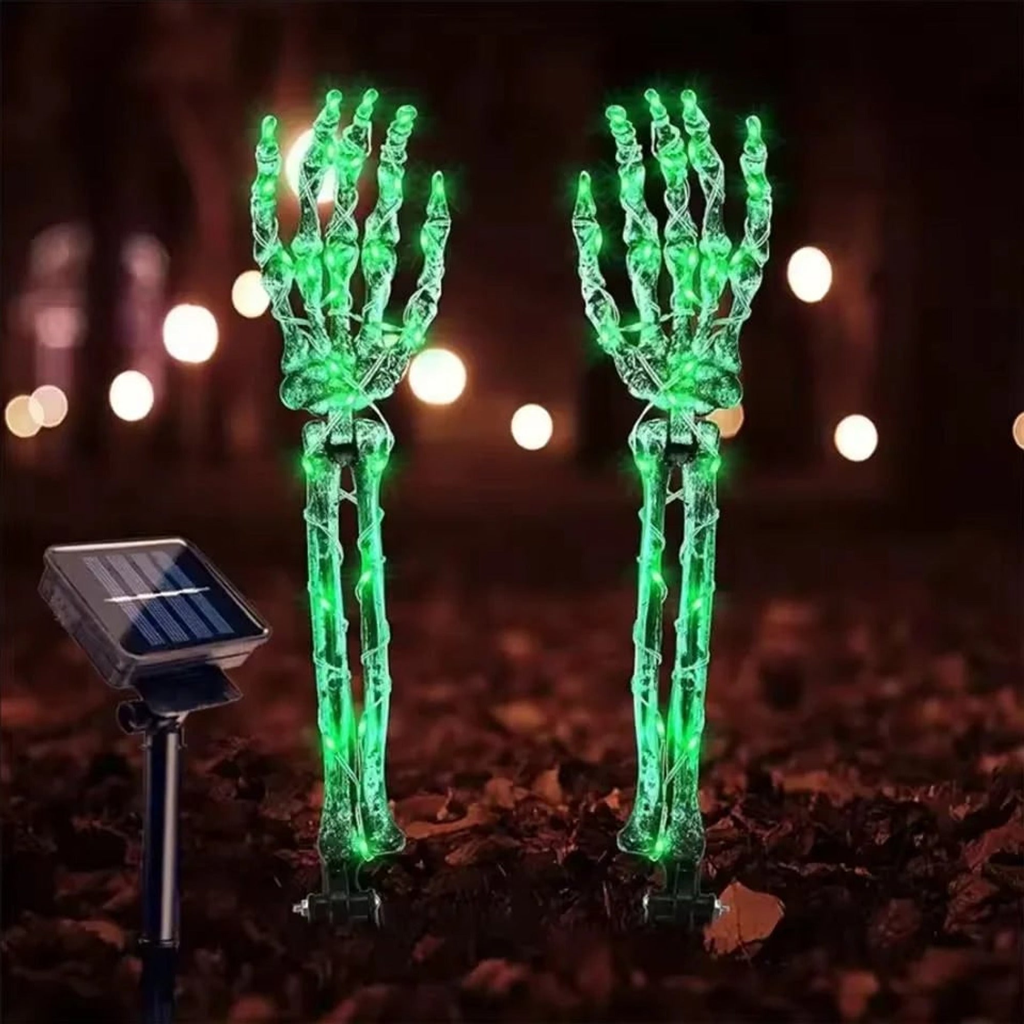 Halloween Solar Lights Skeleton Hand Outdoor LED Garden Stake Decoration - Image 1