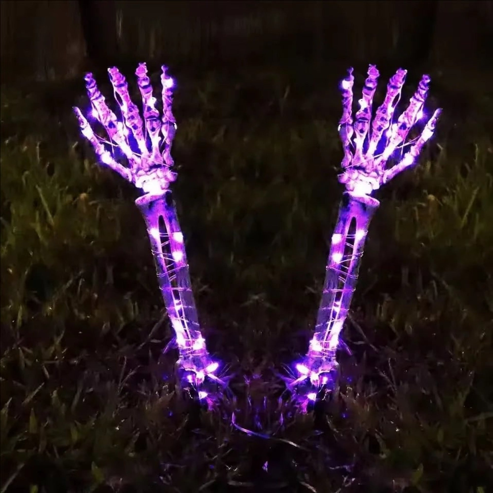 Halloween Solar Lights Skeleton Hand Outdoor LED Garden Stake Decoration - Image 7