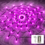 Halloween Spider Web Lights Outdoor Decoration With Remote Control USB - Image 1