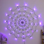 Halloween Spider Web Lights Outdoor Decoration With Remote Control USB - Image 5