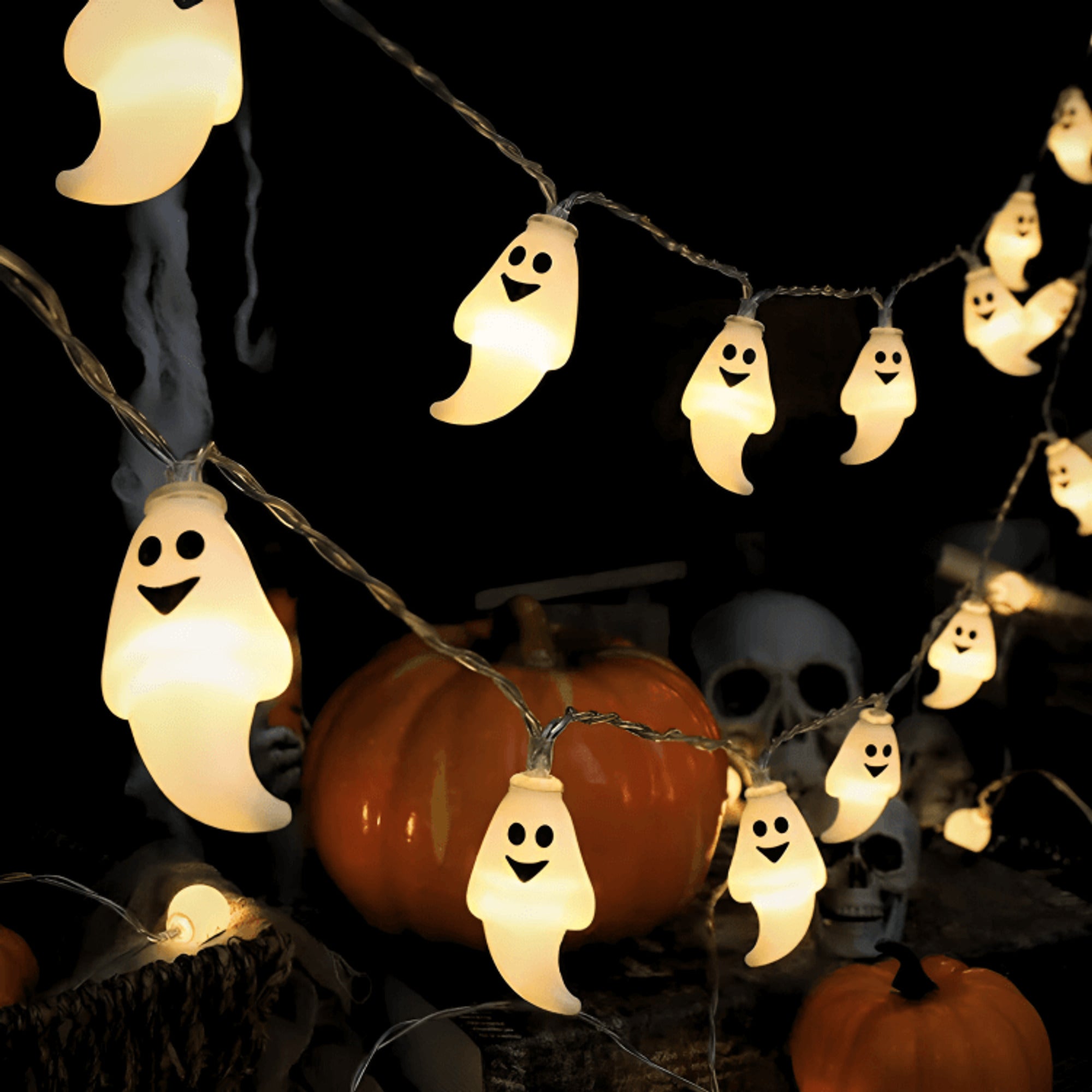 Halloween String Lights Eyeball Pumpkin Ghost LED Party Decoration Set - Image 5