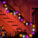 Halloween String Lights LED Ghost Pumpkin Bat Garland Party Decoration - Image 5