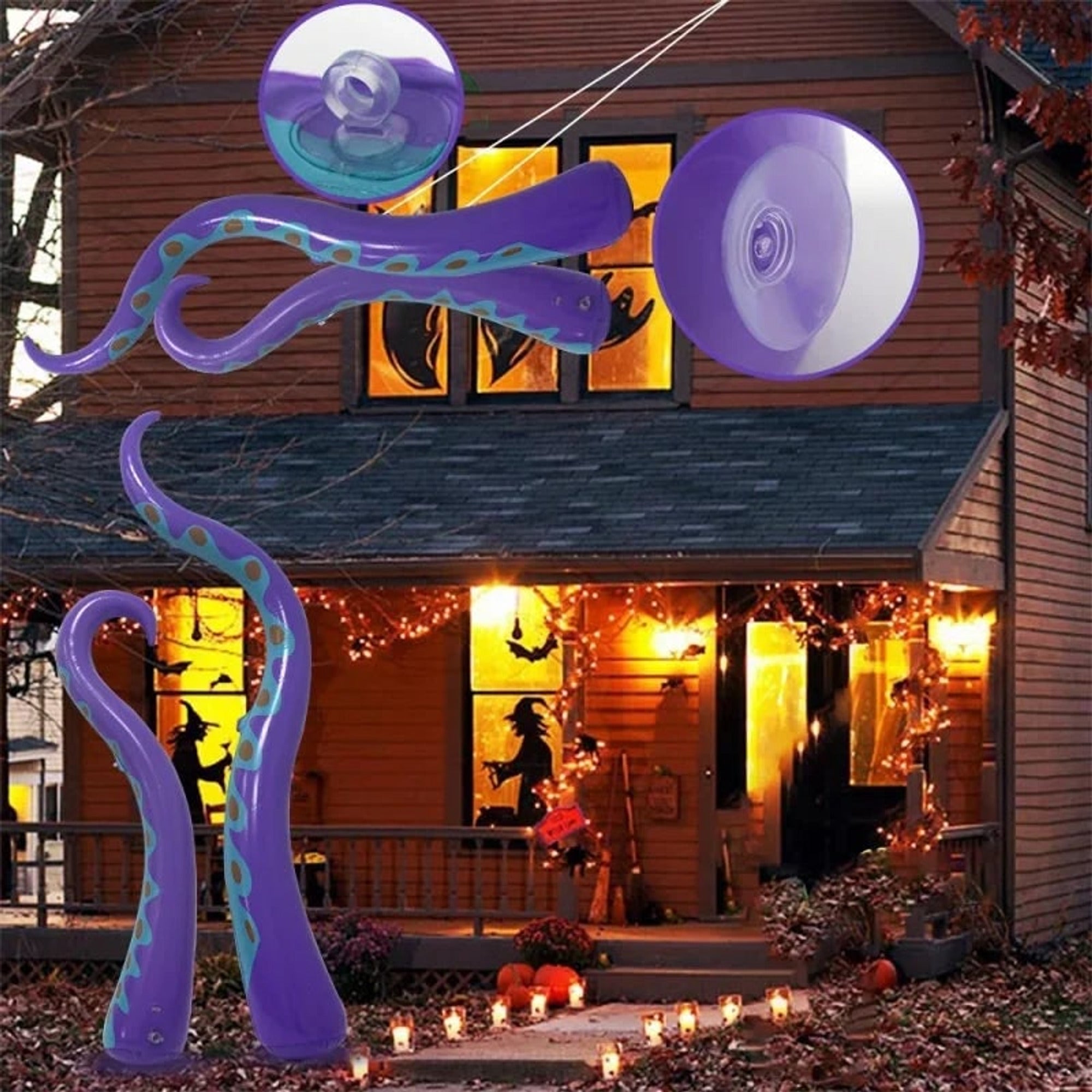 Halloween Tentacle Inflatable Tentacles Giant Inflatable Octopus Tentacles Scary Halloween Decorations Waterproof And Tear Resistant - Image 6