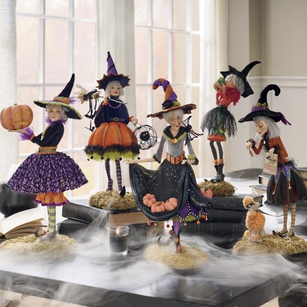 Halloween Witch Figurine Multicolor Indoor Decorative Figure For Decor Resin Construction Lightweight Design For Display - Image 3
