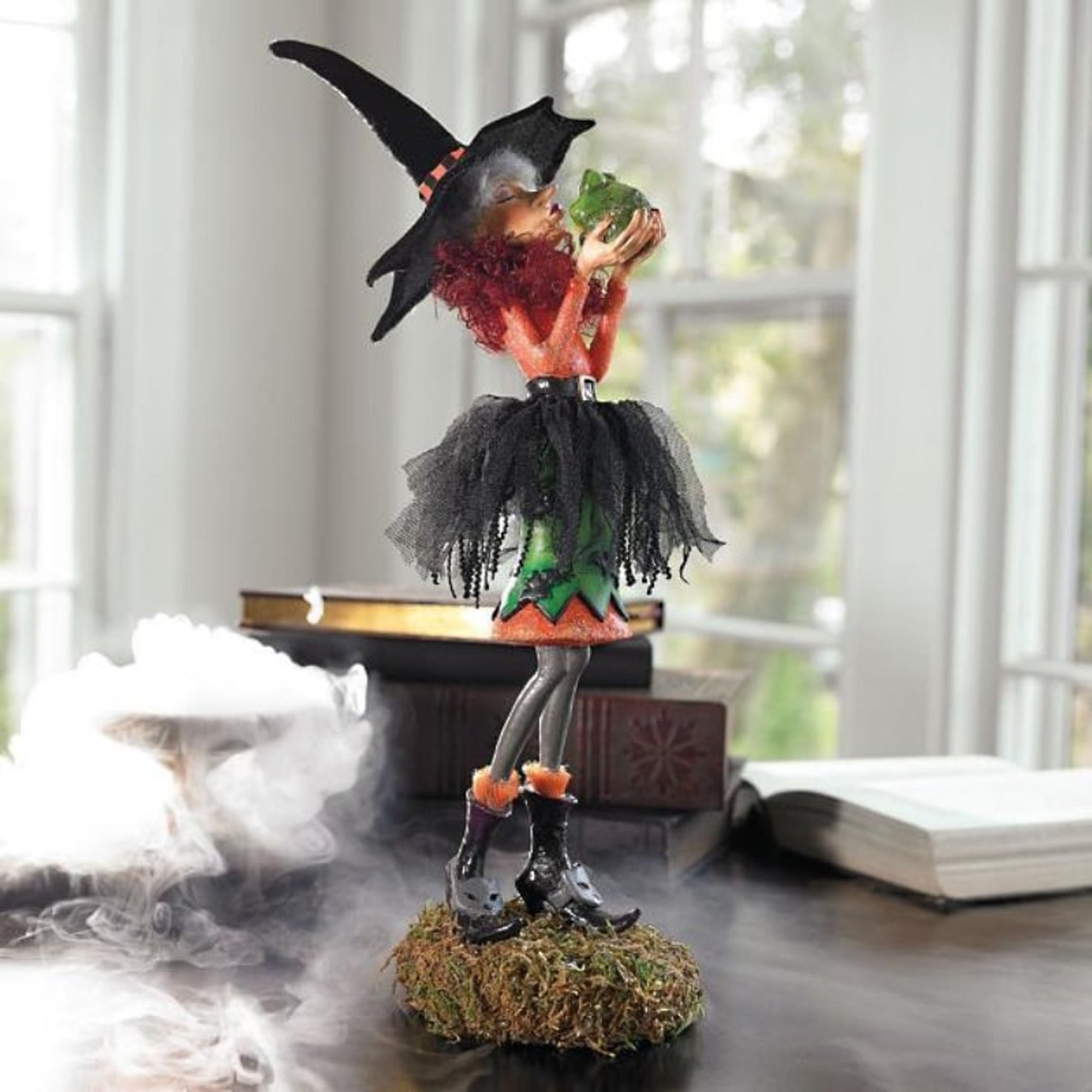 Halloween Witch Figurine Multicolor Indoor Decorative Figure For Decor Resin Construction Lightweight Design For Display - Image 12