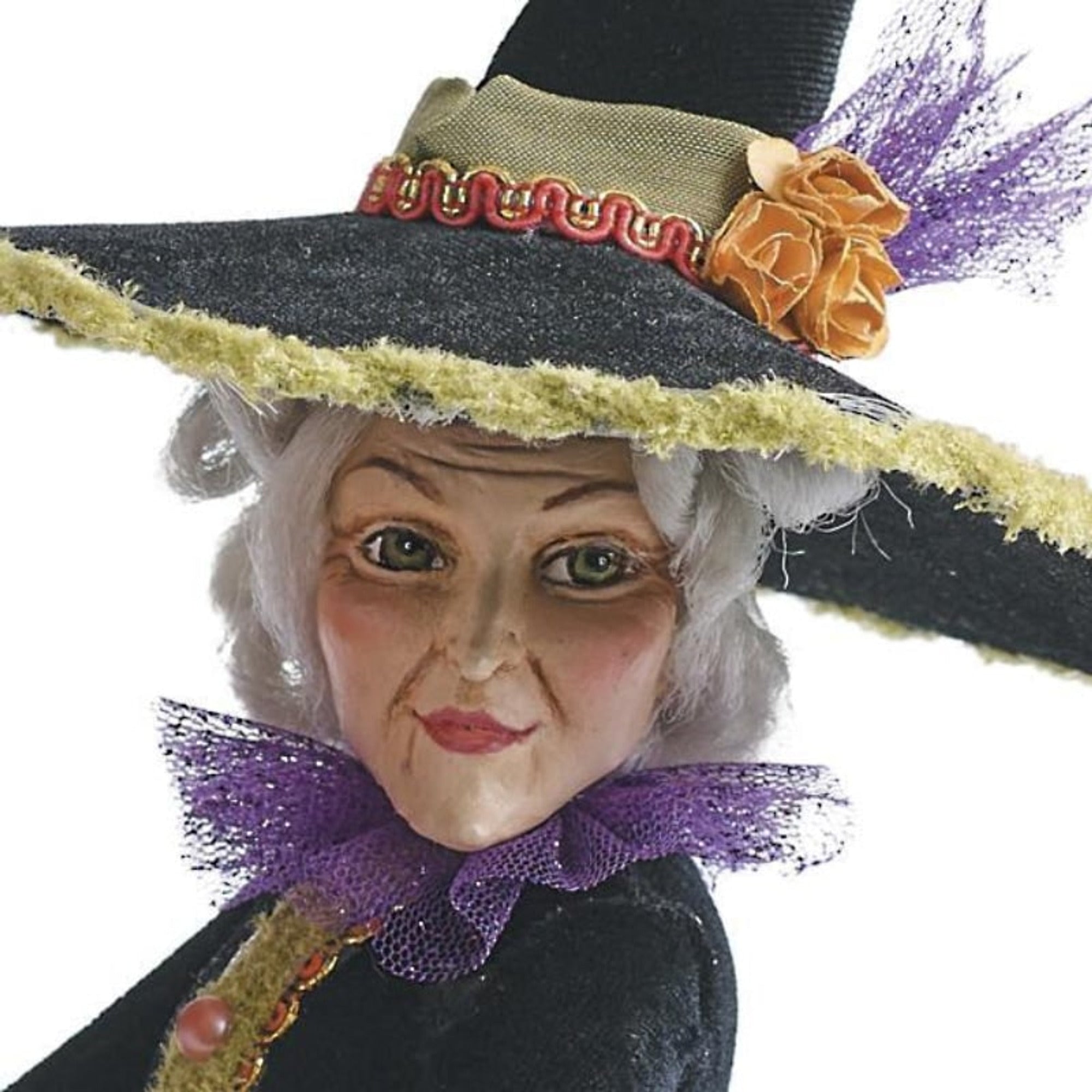 Halloween Witch Figurine Multicolor Indoor Decorative Figure For Decor Resin Construction Lightweight Design For Display - Image 9