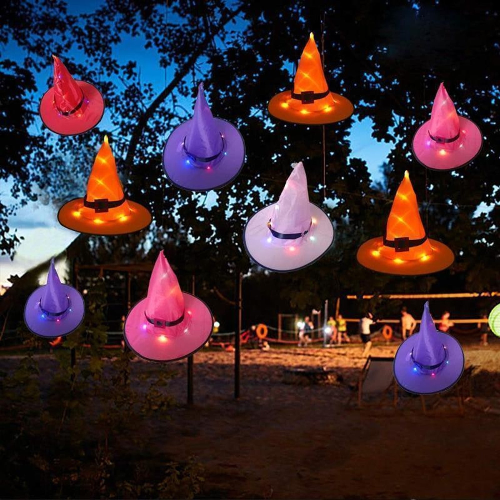 Halloween Witch Hat Lights LED String Light-Up Decor - Image 2