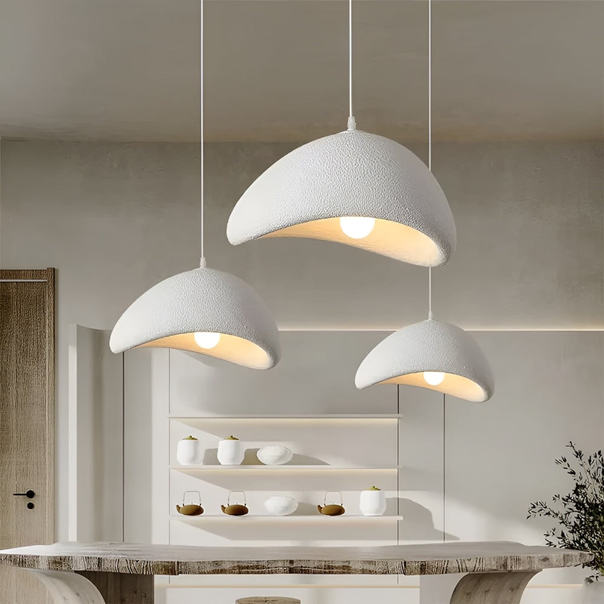 Handmade Nordic Style LED Chandelier With Wabi Sabi Design - Image 9