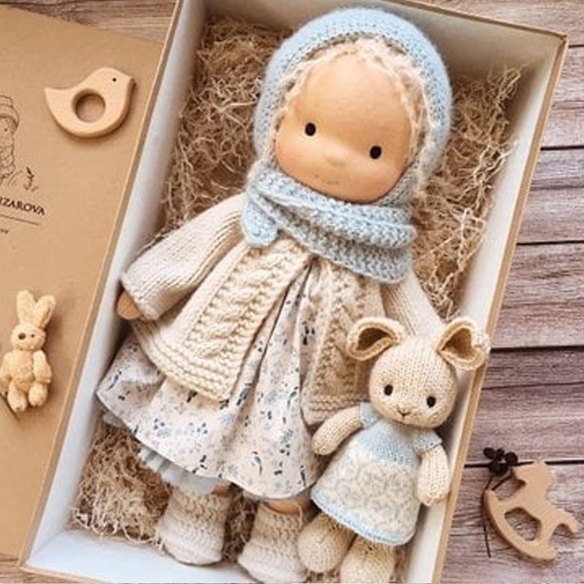 Handmade Waldorf Doll For Children With Loving Details - Image 3