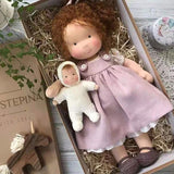 Handmade Waldorf Doll For Children With Loving Details - Image 9