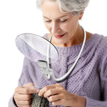 Hands Free Magnifier Lightweight Magnifying Glass For Crafts And Reading With Flexible Neckband - Image 2