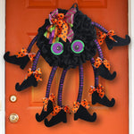 Hanging Halloween Decorations Creative Multi-legged Spider Door Wreath Party - Image 3