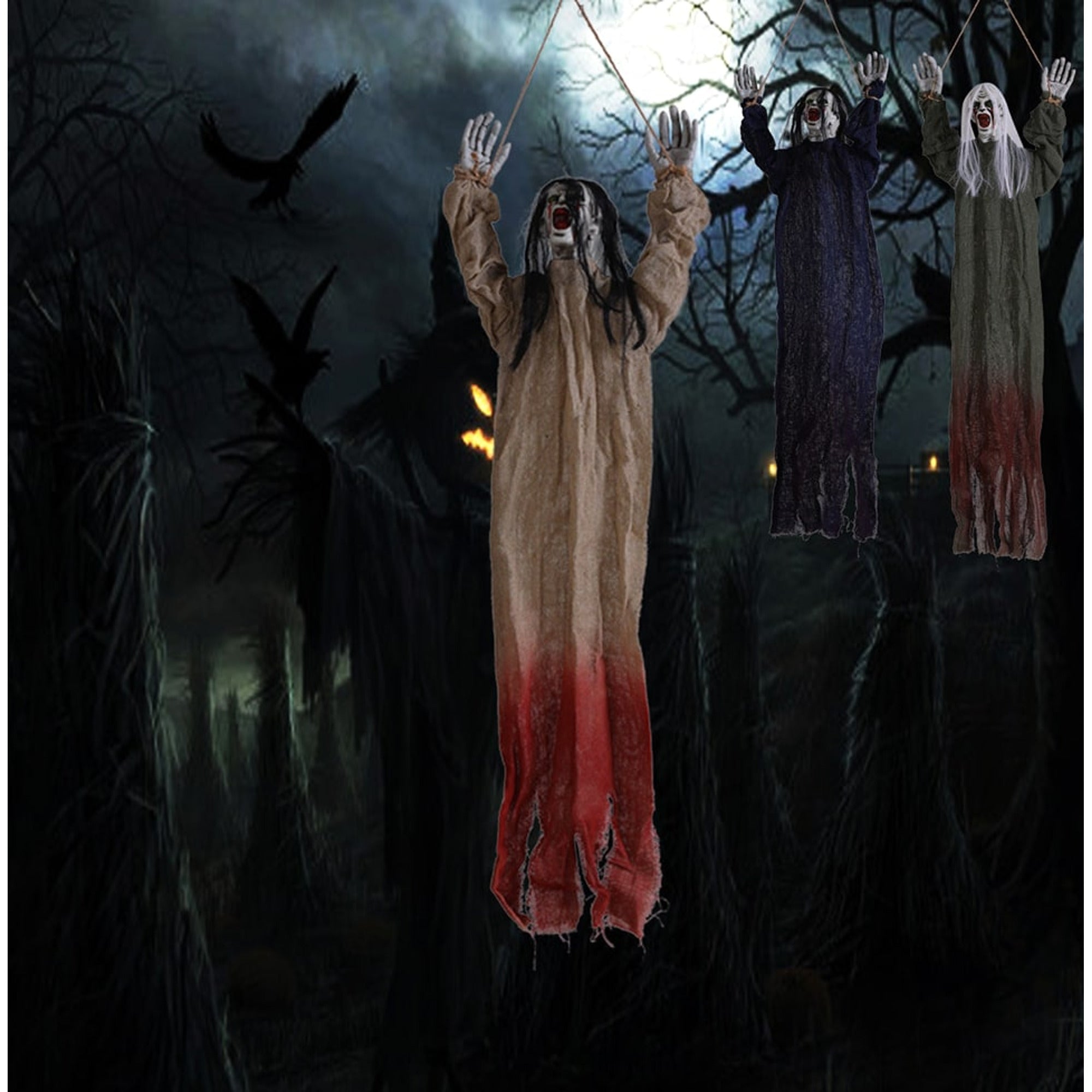 Hanging Halloween Decorations Ghost Props For Haunted House Secret Room Layout - Image 8