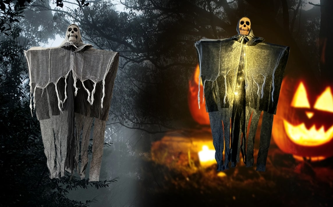 Hanging Halloween Decorations Horror Ghost Skull Skeleton Prop For Outdoor Yard Party - Image 13