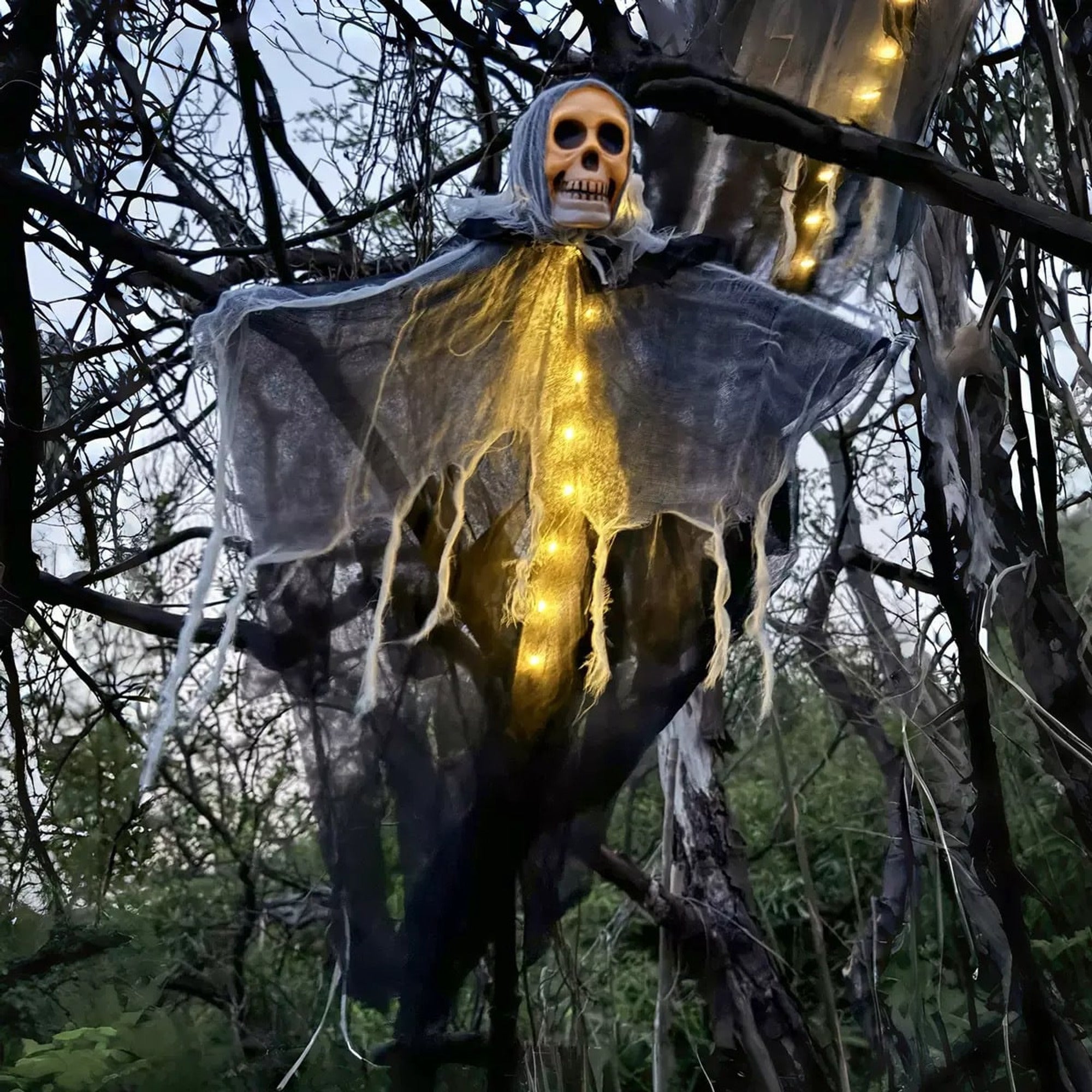 Hanging Halloween Decorations Horror Ghost Skull Skeleton Prop For Outdoor Yard Party - Image 3