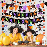Hanging Halloween Decorations Party Banner Kit With Swirls And Outdoor Wall Decor - Image 1