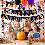 Hanging Halloween Decorations Party Banner Kit With Swirls And Outdoor Wall Decor - Image 2