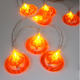 Hanging Pumpkin Bulb Halloween Lanterns - Image 1