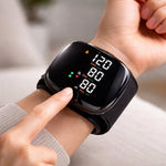 Healthguard Rechargeable Wrist Blood Pressure Monitor With Touch Display And Voice Function - Image 1