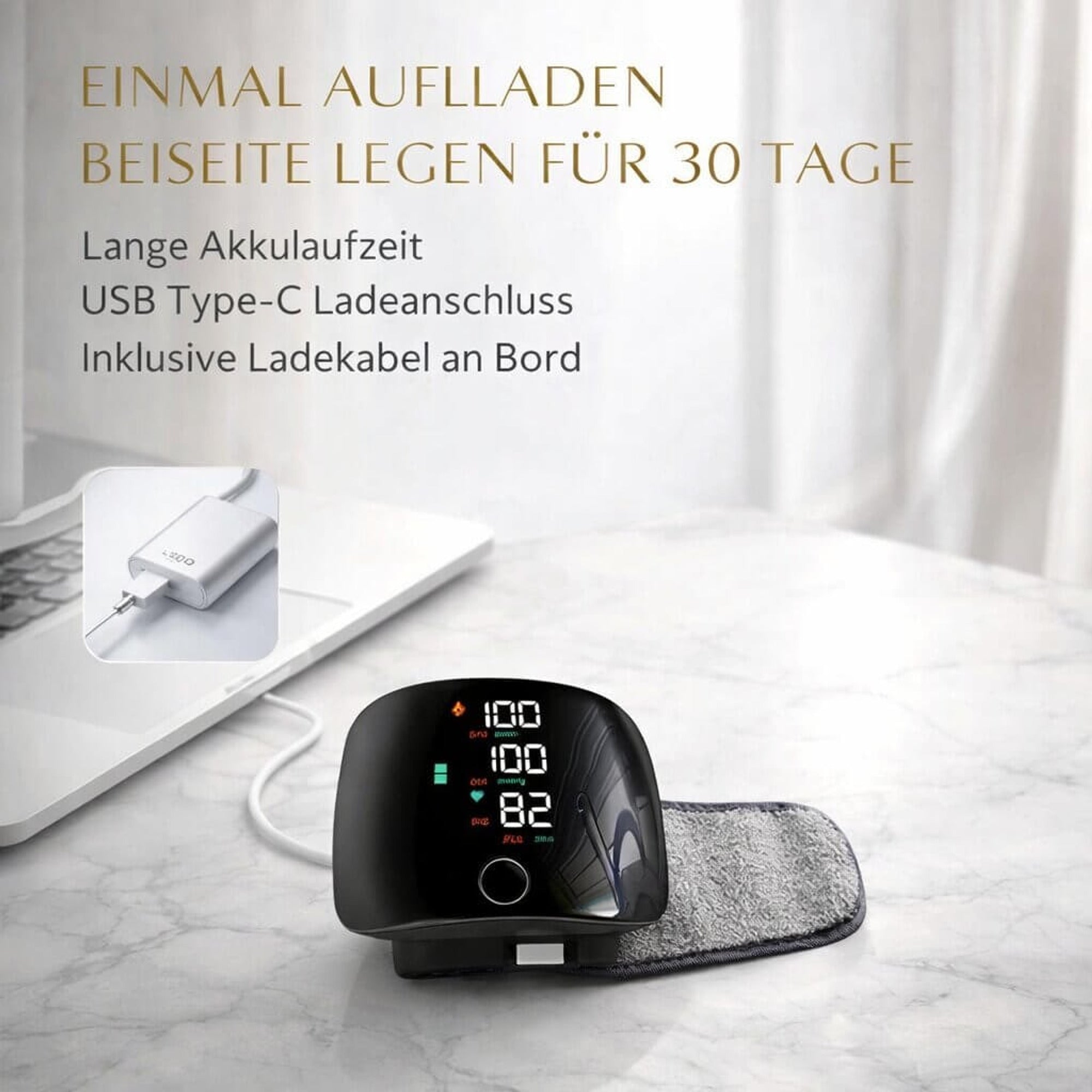 Healthguard Rechargeable Wrist Blood Pressure Monitor With Touch Display And Voice Function - Image 11