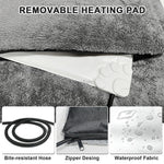 Heated Dog Bed With Removable Washable Plush Cover - Image 5