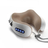 Heated Massage Pillow With Memory Foam U-Shaped Neck Support - Image 1