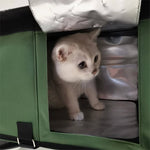 Heated Outdoor Cat House For Winter With Insulated Canopy And Escape Door - Image 3