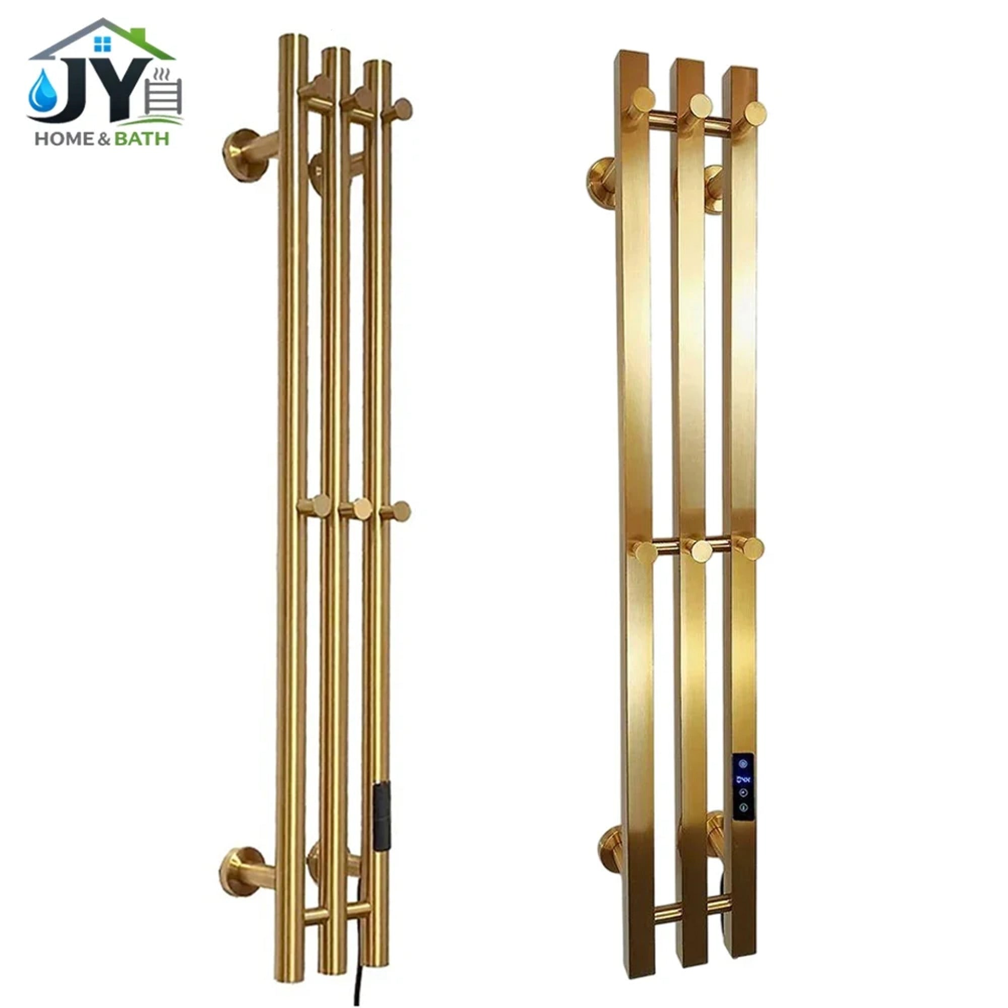 Heated Towel Rack Wall Mount Electric Rail With Timer And Temperature Control 304 Stainless Steel - Image 1