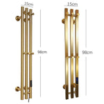 Heated Towel Rack Wall Mount Electric Rail With Timer And Temperature Control 304 Stainless Steel - Image 5