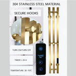 Heated Towel Rack Wall Mount Electric Rail With Timer And Temperature Control 304 Stainless Steel - Image 2