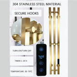 Heated Towel Rack Wall Mount Electric Rail With Timer And Temperature Control 304 Stainless Steel - Image 2